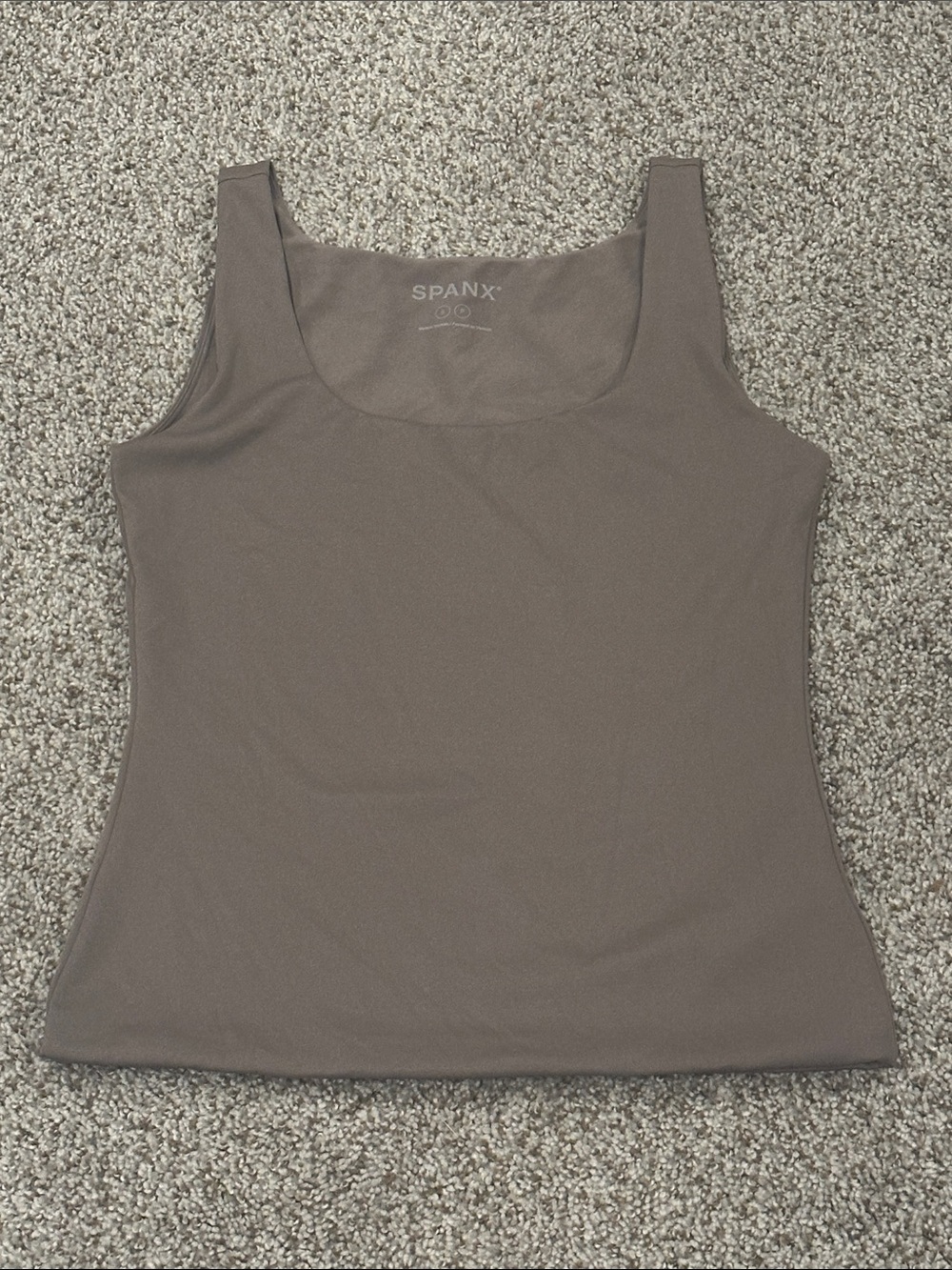 SPANX Neutral Taupe Scoop Neck Shaping Tank